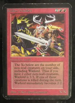 Keldon Warlord - Limited Edition Alpha - Moderate Play Magic MTG English LP-/MP+ - Image 3