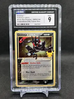 ✨CGC MINT 9✨GRENINJA POKEMON CELEBRATIONS BLACK STAR PROMO SWSH144 - Image 1