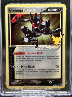 ✨CGC MINT 9✨GRENINJA POKEMON CELEBRATIONS BLACK STAR PROMO SWSH144 - Image 2