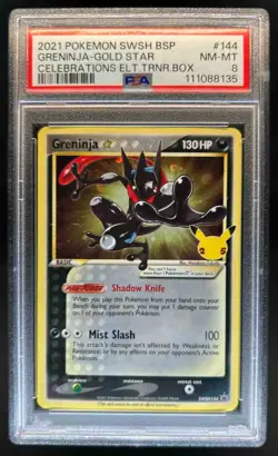 2019-2023 Pokemon SWSH Black Star Promos Greninja #SWSH144 PSA 8 - Image 1