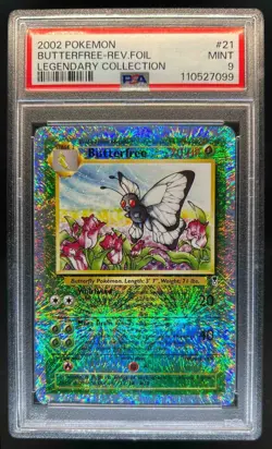 2002 Pokemon Legendary Collection Butterfree Reverse Holo #21/110 PSA 9 - Image 1