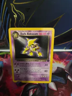 LP Pokemon Dark Alakazam TCG Non-holo 18/82 Team Rocket Rare #10 - Image 1