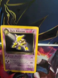 LP Pokemon Dark Alakazam TCG Non-holo 18/82 Team Rocket Rare #10 - Image 2