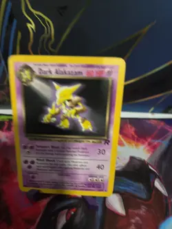 LP Pokemon Dark Alakazam TCG Non-holo 18/82 Team Rocket Rare #10 - Image 3
