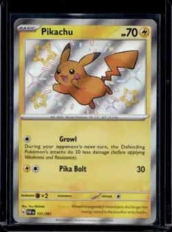 2024 Pokemon SV Paldean Fates Pikachu #131/091 - Image 1