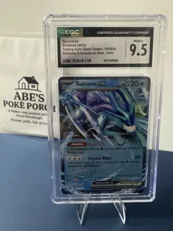 Pokemon 2023 Suicune ex 010/034 TCG Classic CLB Holo CGC 9.5 MINT+ - Image 1