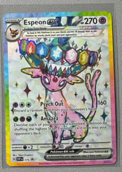 Pokemon Prismatic Evolutions Espeon ex 175 SVP175 Figure Collection Promo 7 - Image 1