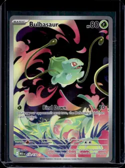 2025 Pokemon Mega Evolution Bulbasaur Illustration Rare #133/132 - Image 1