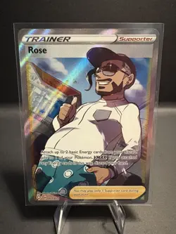 Pokemon TCG Rose Trainer Shining Fates 71/72 Ultra Holo Rare Full Art NM-M ENG - Image 1