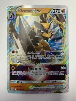 Pokemon TCG Kleavor VSTAR SWSH249 Jumbo Card Holo NM/M - Image 1