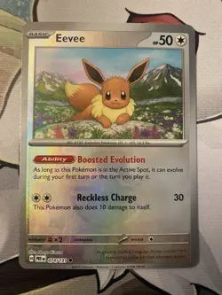 Pokemon TCG Eevee 074/131 (Poke Ball Pattern) Reverse Holo Prismatic Evolutions - Image 1