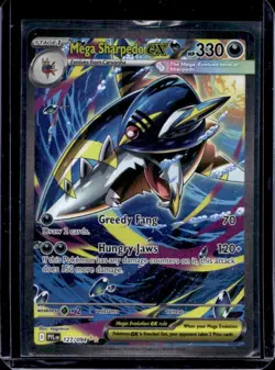 2025 Pokemon Phantasmal Flame Mega Sharpedo ex Special Illustration Rare 127/094 - Image 1