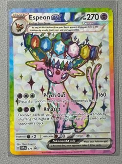 Pokemon Prismatic Evolutions Espeon ex 175 SVP175 Figure Collection Promo 6 - Image 1