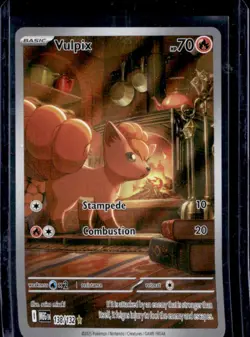 2025 Pokemon Mega Evolution Vulpix Illustration Rare #138/132 - Image 1