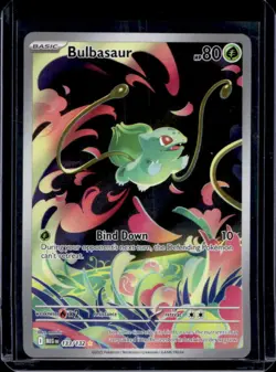 2025 Pokemon Mega Evolution Bulbasaur Illustration Rare #133/132 - Image 1