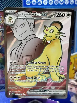 Pokemon TCG Team Rocket's Persian ex 219/182 Sv10: Destined Rivals Holo NM/M - Image 1