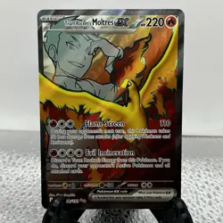 Pokemon Destined Rivals #208/182 Team Rocket's Moltres ex - Image 1