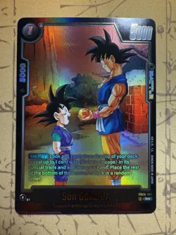 Son Goku Jr. FB08-102 Alternate Art Saiyan's Pride Dragon Ball English Card Fusi - Image 1
