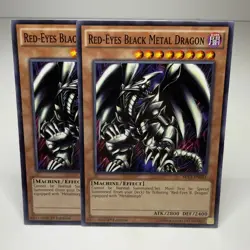 2x Yugioh Red-Eyes Black Metal Dragon MIL1-EN035 1st Common - LP-NM 💎 - Image 1