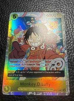 • Monkey.D.Luffy • OP07-109 SR Premium Booster Holo Foil One Piece TCG NM R - Image 2