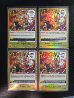 Flame Dragon King ST13-017 One Piece TCG Ultra Deck: The Three Brothers Playset - Image 1