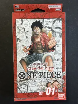 One Piece English ST-01 Starter Deck Straw Hat Crew Box Sealed - Image 1