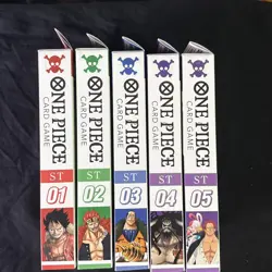 One Piece TCG SEALED ENGLISH Starter Deck Bundle ST-01 ST-02 ST-03 ST-04 ST-05 - Image 2