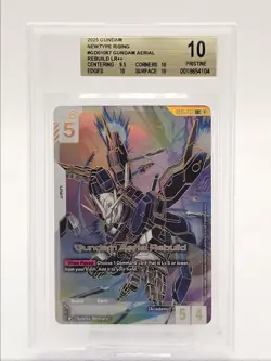 GUNDAM AERIAL REBUILD 2025 GUNDAM NEWTYPE RISING LR++ PRISTINE BGS 10 Q6095 - Image 1