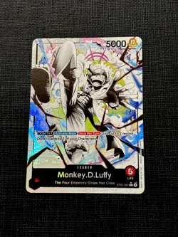 Monkey D Luffy One Piece TCG English ST21-001 Leader Alt Art Parallel Gear 5 - Image 1