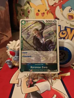 One Piece Carrying On His Will RARE ENG. FOIL OP13-037 Roronoa Zoro NM See Pics - Image 1