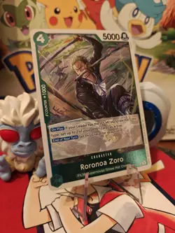 One Piece Carrying On His Will RARE ENG. FOIL OP13-037 Roronoa Zoro NM See Pics - Image 4