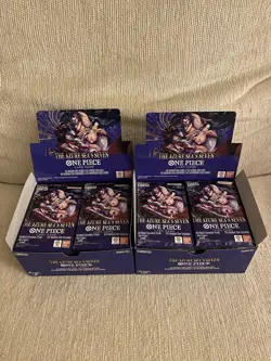 x48 One Piece OP-14 Sleeved Booster Packs Lot DEAD PACKS Comes With Booster Box - Image 1