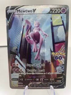Mewtwo V 072/078 - Alternate Full Art - Ultra Rare Holo - Pokemon Go - TCG NM - Image 1