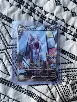 Mewtwo V Alternate Full Art - 072/078 Pokemon GO Holo - Image 1