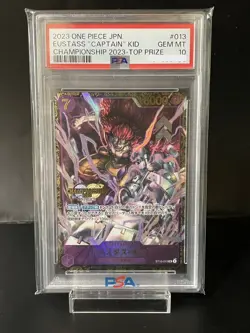 PSA10 One Piece Card Eustass Captain Kid ST10-013 Championship Top Prize 2023 - Image 1