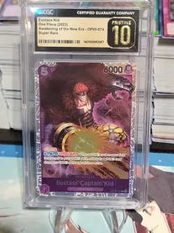 Gem Mint Pristine 10 One Piece Eustass "Captain" Kid OP05-074 - Image 1