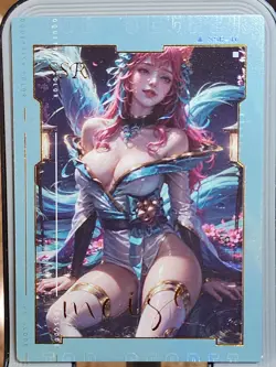 Ahri League of Legends Mei Se Goddess Story Waifu SSR-16 Spicy! TCG Single Card - Image 1
