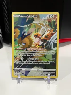 Galarian Zapdos SWSH283 Sword & Shield Full Art Black Star Promo Pokemon Card NM - Image 1