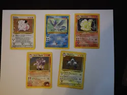 Assorted Pokemon Cards from Base Set, Jungle, and Gym Heroes - Image 1