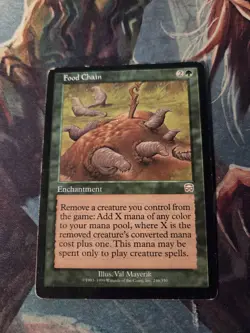 MTG English Food Chain HP OG Mercadian Masques - Image 2