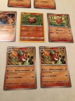 Lot Of 7 Darumaka and Darmanitan Pokemon Cards - Image 3