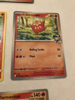 Lot Of 7 Darumaka and Darmanitan Pokemon Cards - Image 4