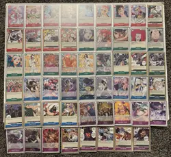 ONE PIECE PRE-ERRATA 53 CARD LOT OP01 ROMANCE DAWN NAMI ZORO SANJI CHOPPER UTA - Image 1