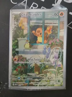 Pokemon TCG Scarlet & Violet Charmander 044 Holo Promo Card Sealed - Image 1