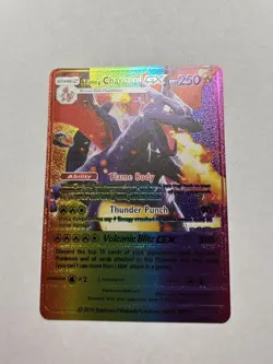 SHINING Charizard GX ULTRA RARE Rainbow Foil Display Card MINT/NEAR MINT - Image 1