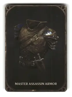 MapHammer Magic Items Unchained D&D Item Card - Master Assassin Armor - Image 1