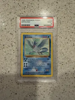 1999 Pokemon Fossil #17 Articuno Non-Holo Card PSA 9 - Image 1