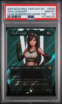 PSA 10 Magic the Gathering MTG Tifa Lockhart Surge Foil 536 Final Fantasy - Image 1