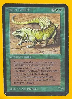 MTG THICKET BASILISK Alpha (OldManMTG 008-498) - Image 1