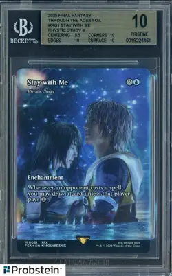 2025 Final Fantasy Stay With Me Rhystic Study Foil Thrgh/Ages BGS 10 PRISTINE - Image 1